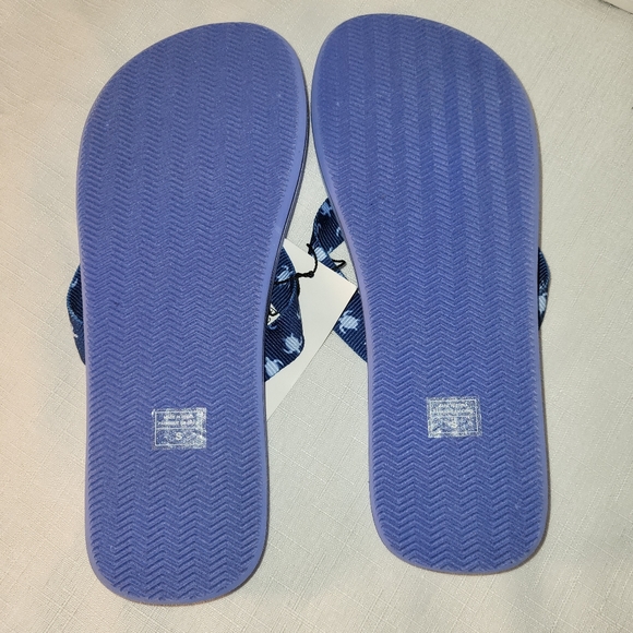 Vera Bradley Webbing Strap Flip Flops Tiny Turtle Dream Womens Sz SMALL 5-6 NEW - Picture 11 of 15